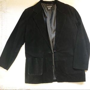 Vintage women’s Suede leather boyfriend blazer 12